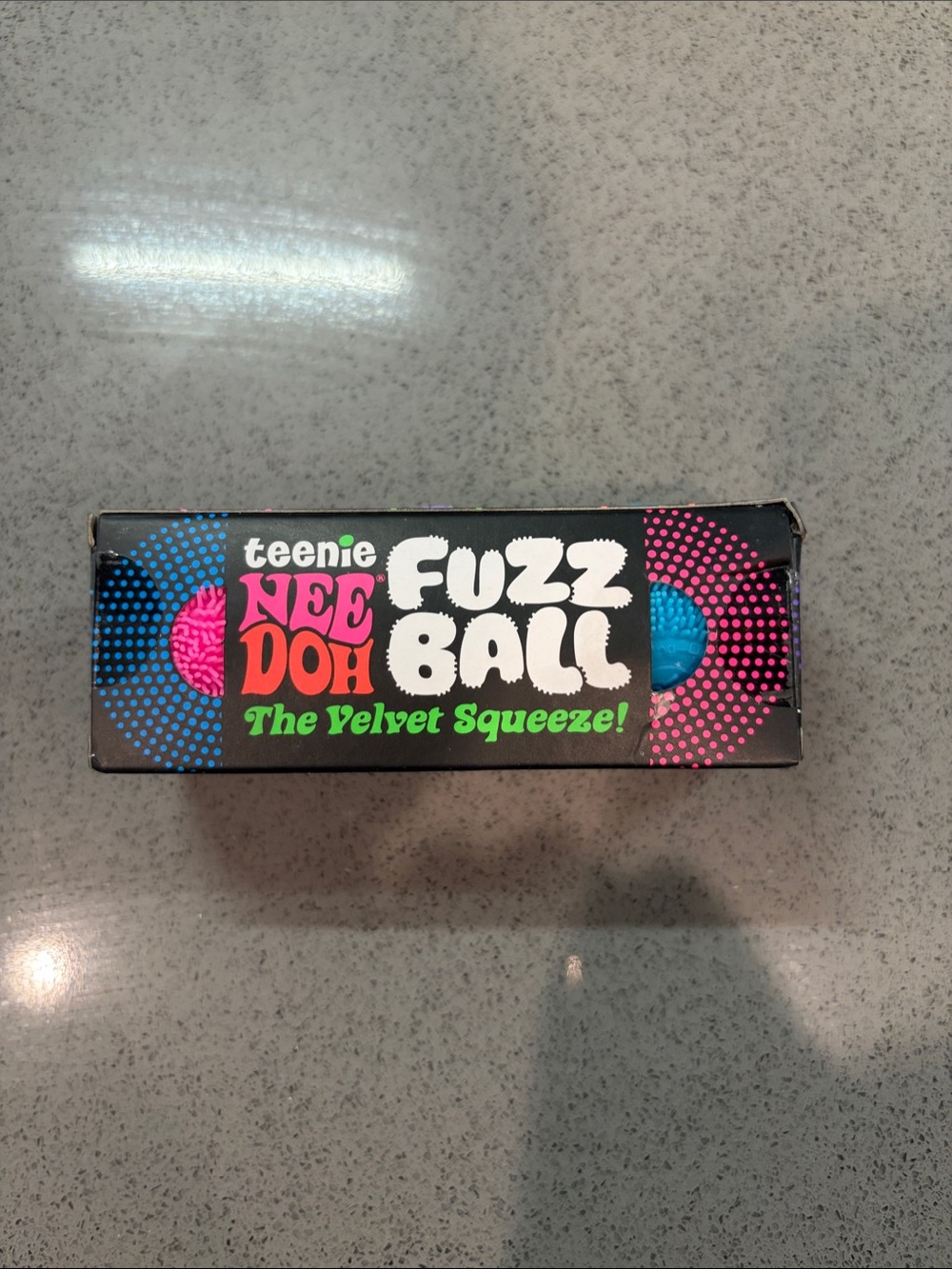 Fuzz Ball Velvet Squeeze Mini- Pink, Blue & Purple